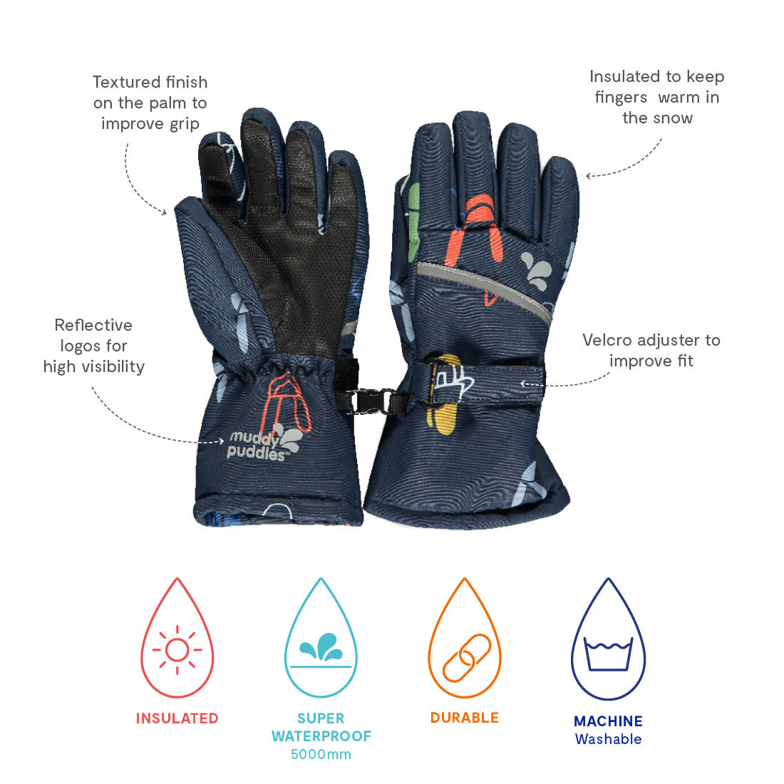 Arctic Ski Gloves Navy