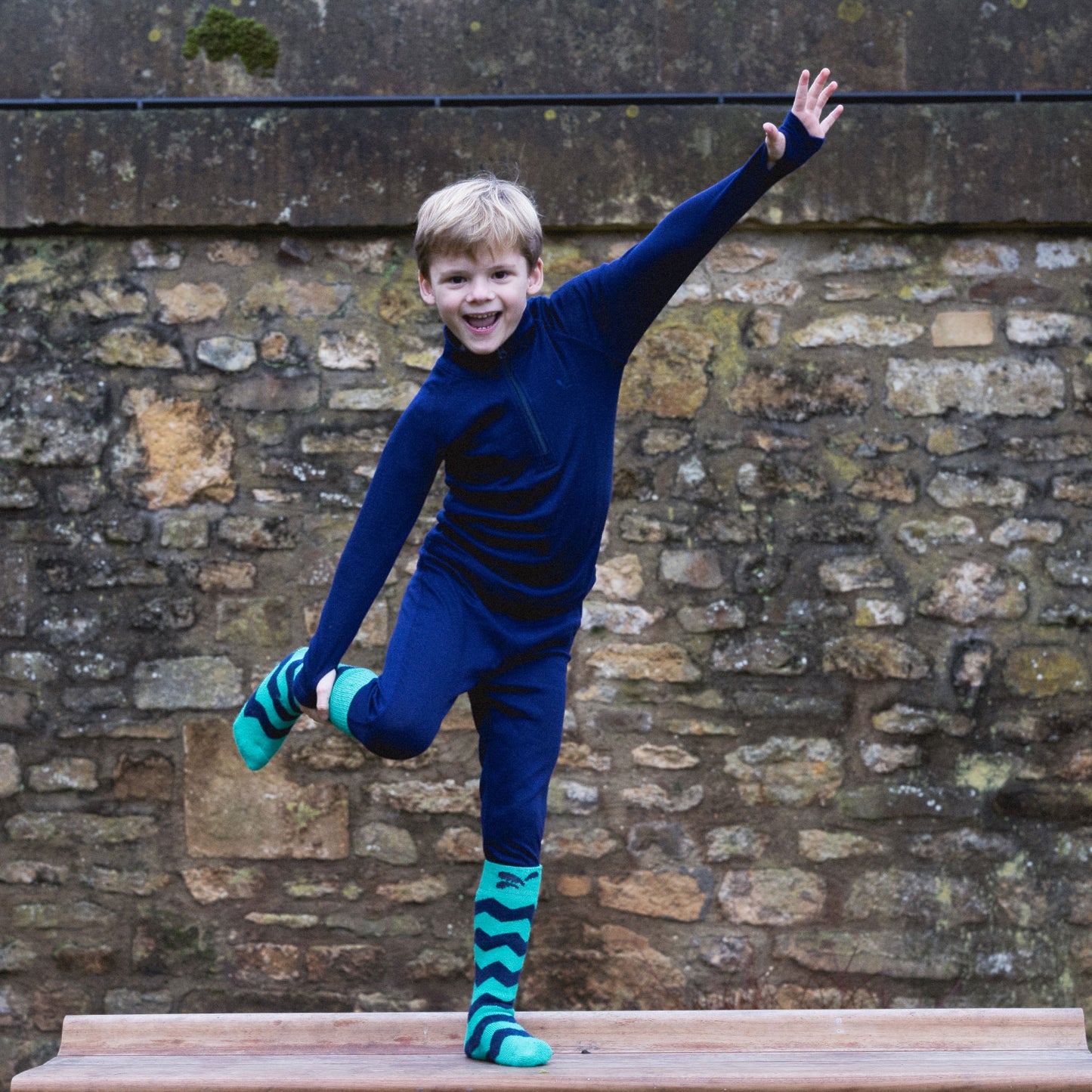 Kids Thermal Top Navy
