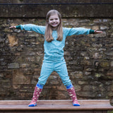 Kids Thermal Top Turquoise Forest