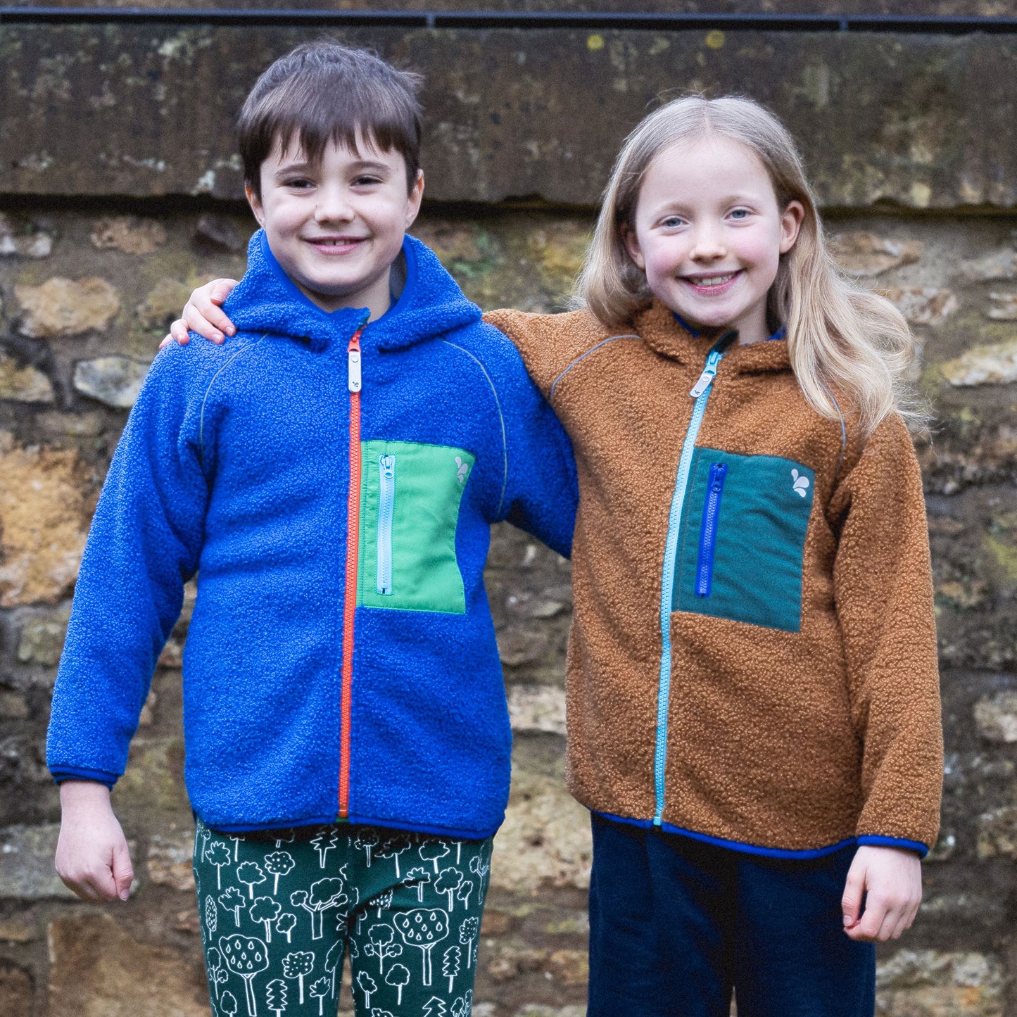 Borg Fleece Jacket Blue