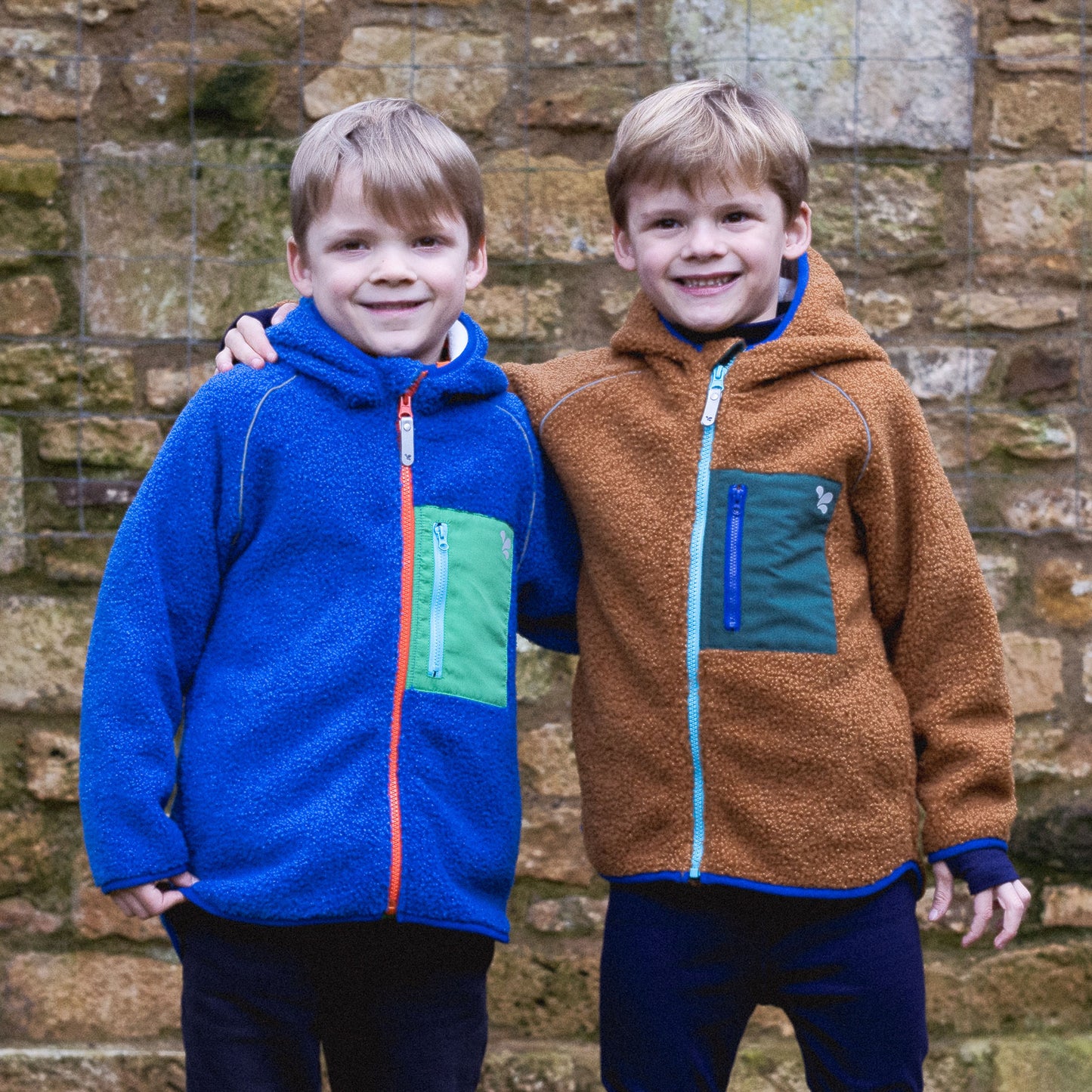 Borg Fleece Jacket Blue