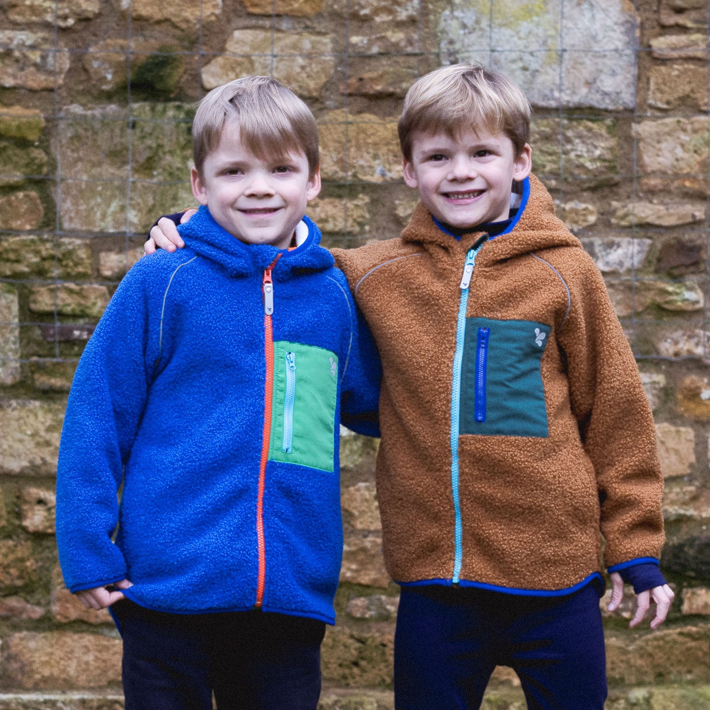 Borg Fleece Jacket Brown