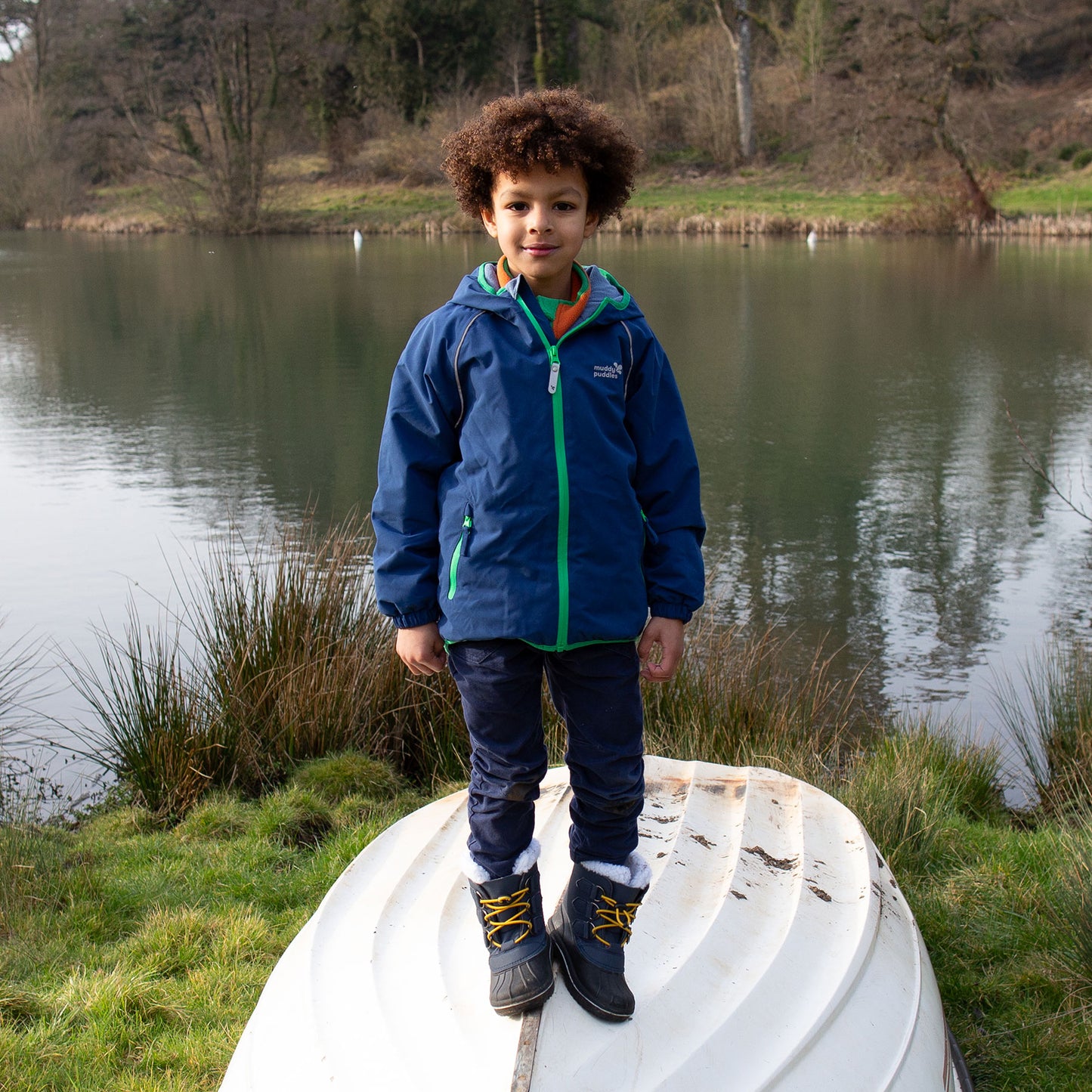 EcoSplash Waterproof Fleece Lined Jacket Navy