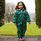 EcoSplash Waterproof Fleece Lined Puddle Suit Green Cave