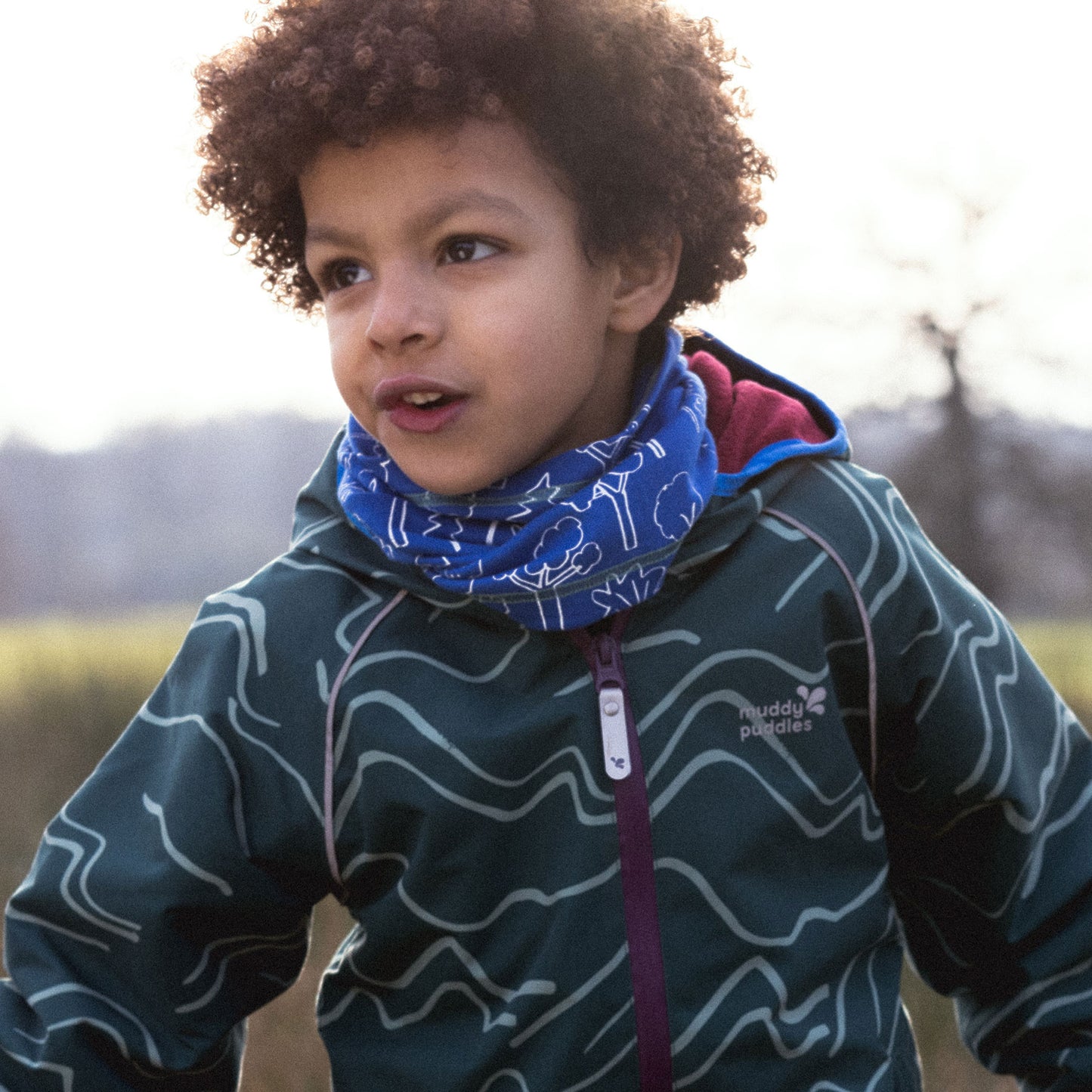 Thermal Snood Blue Forest