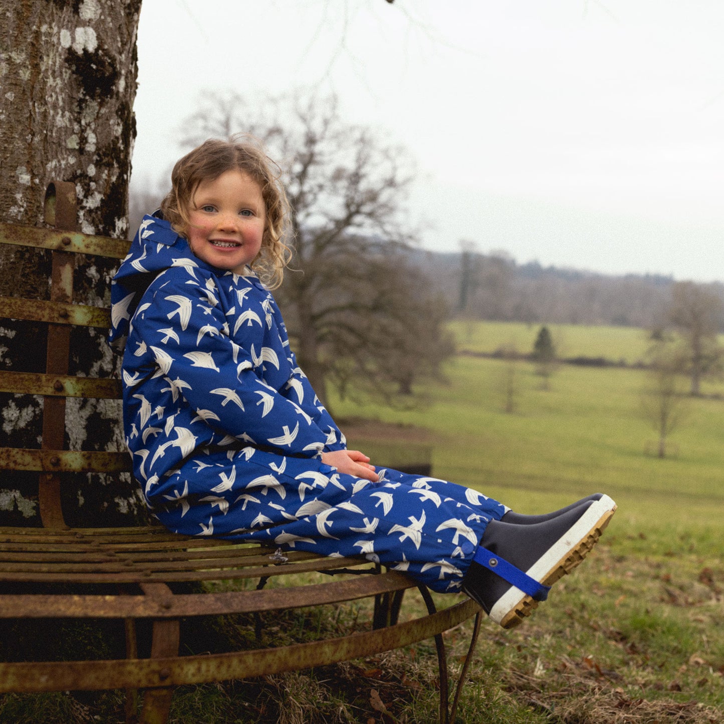3 in 1 Waterproof Scampsuit Blue Bird