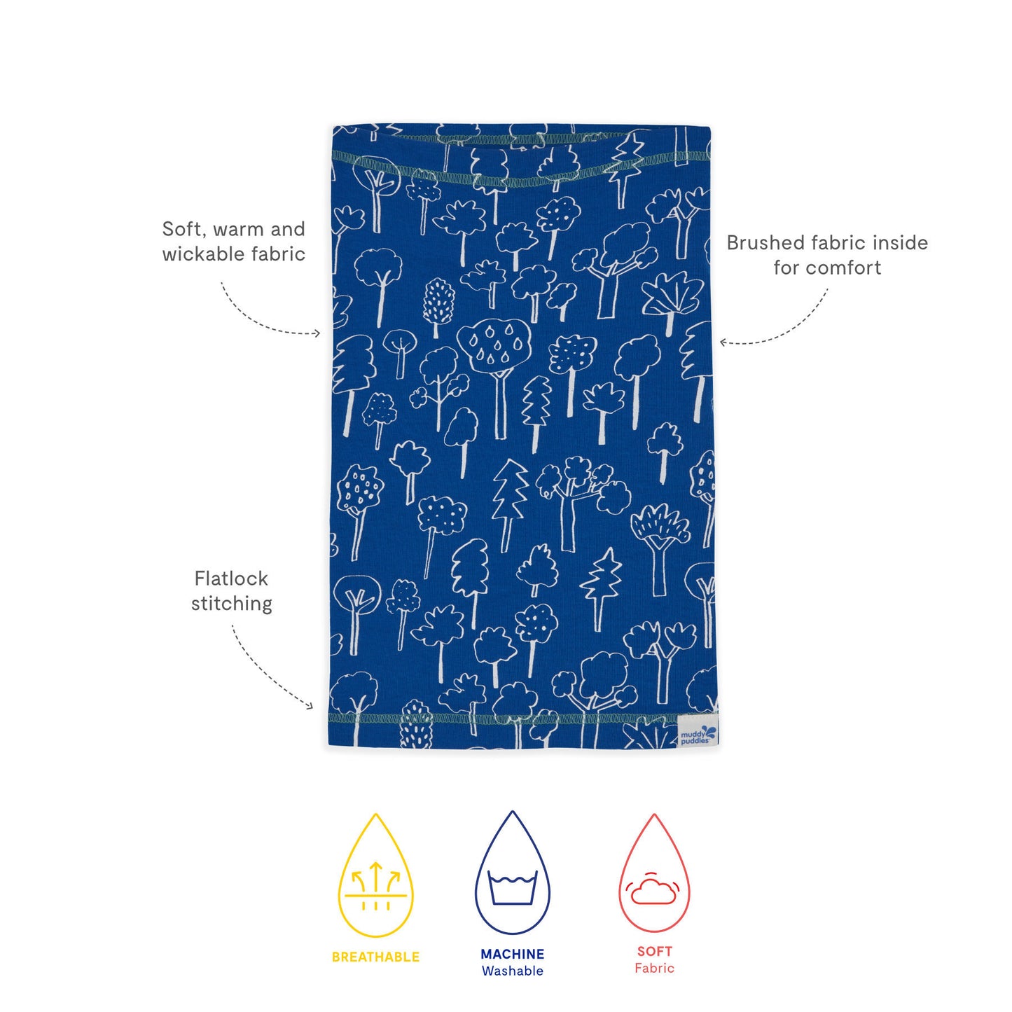 Thermal Snood Blue Forest