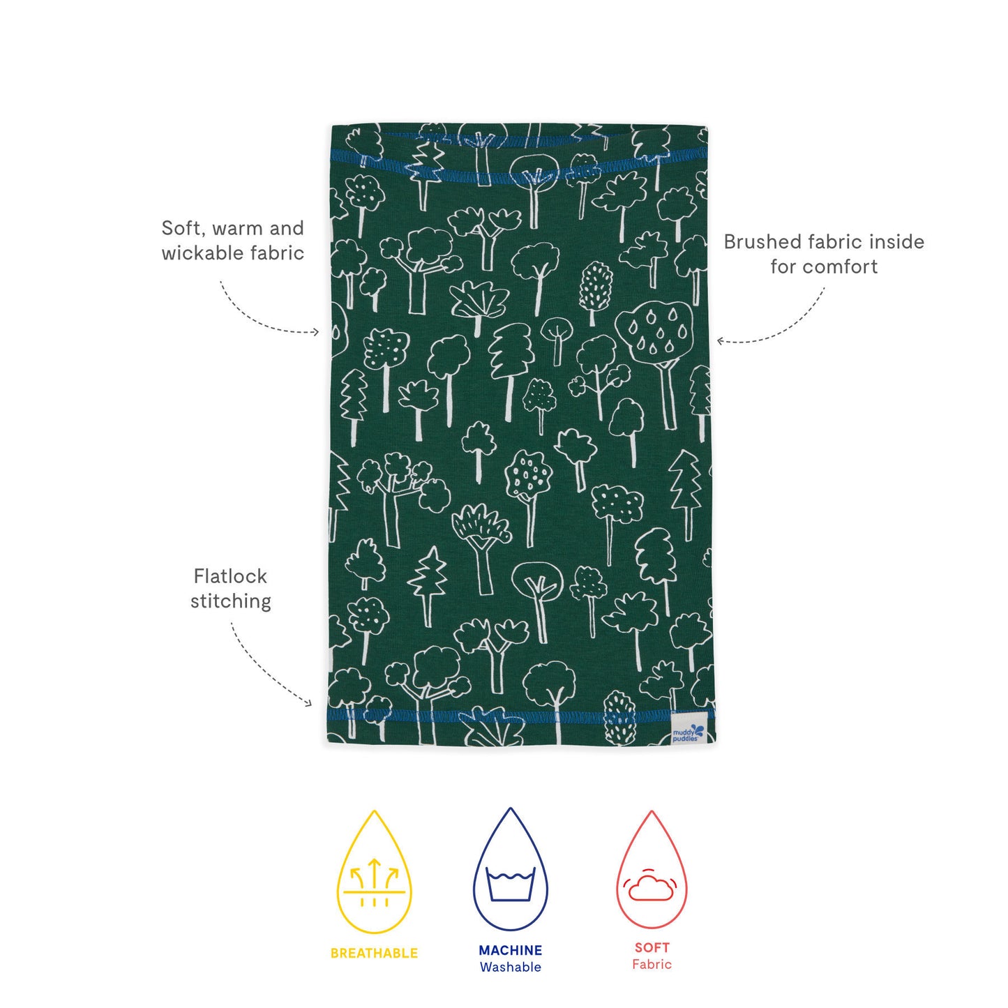 Thermal Snood Green Forest