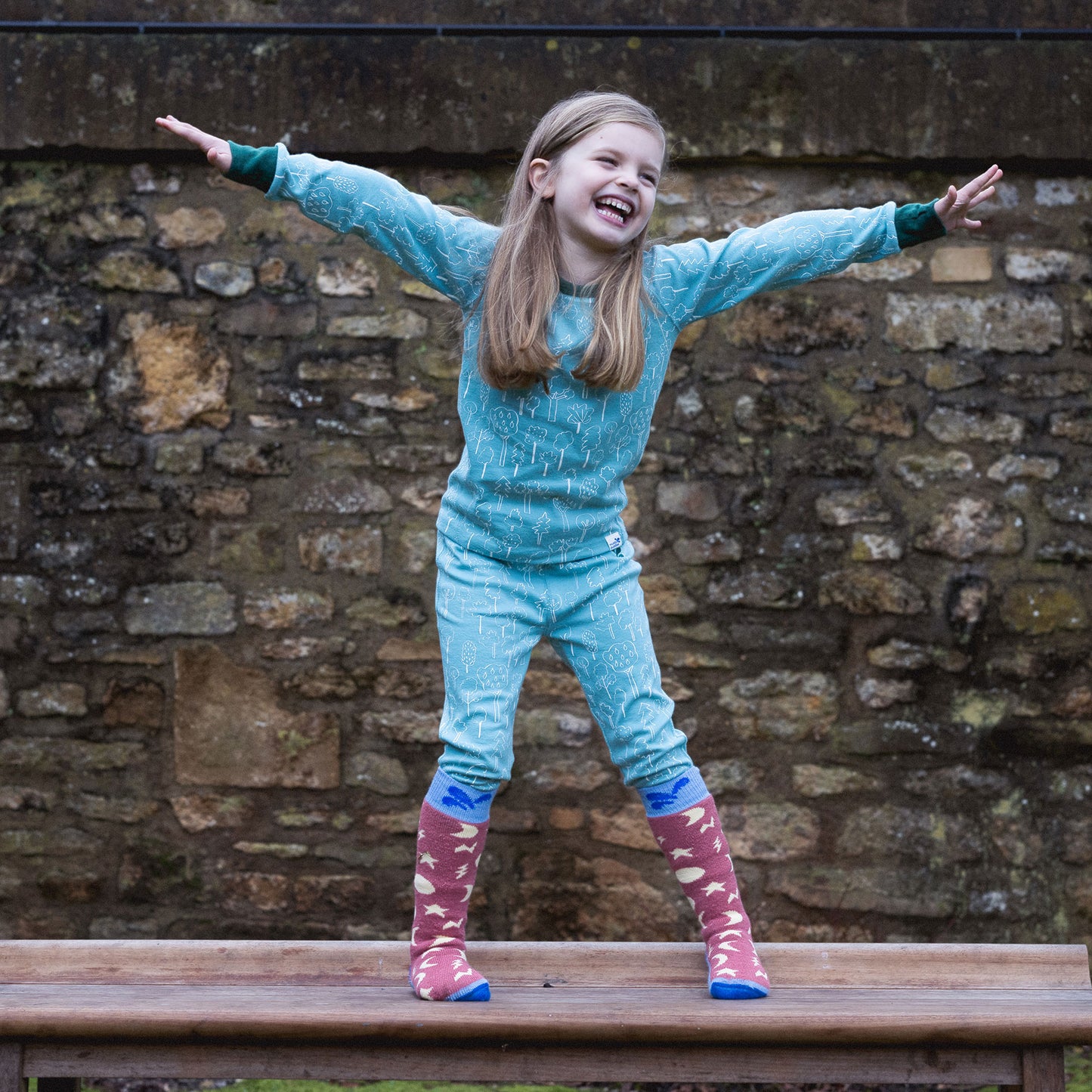 Puddlestomper Welly Socks Pink Moon