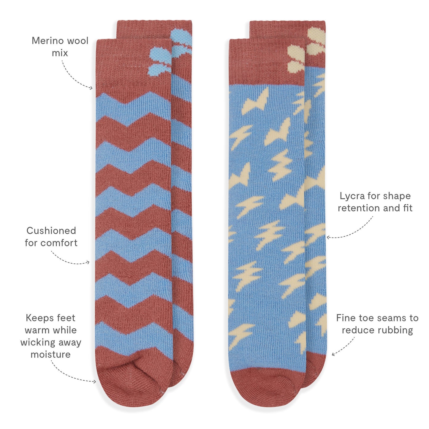 Puddlestomper Twin Pack Socks Pink