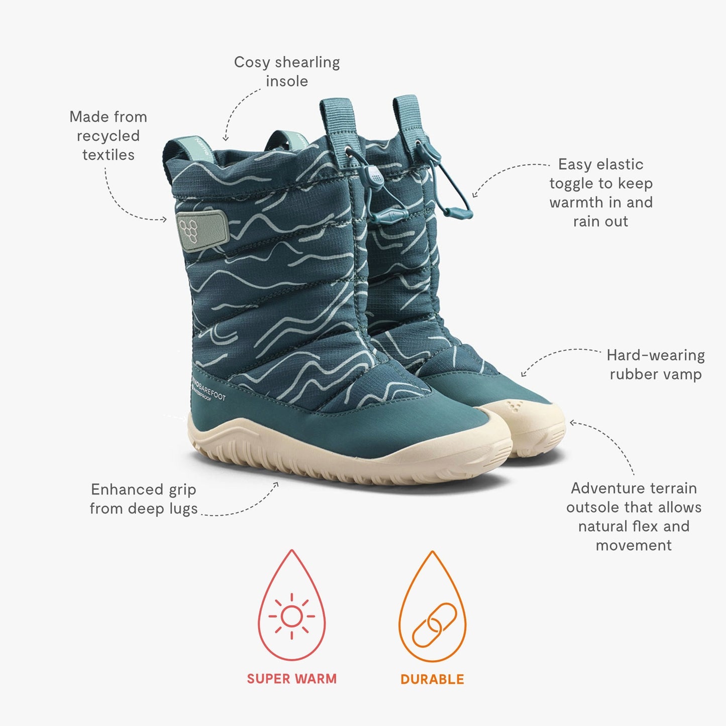 Vivobarefoot Tracker Boot Green Mountains
