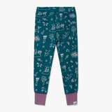 Kids Thermal Leggings Green