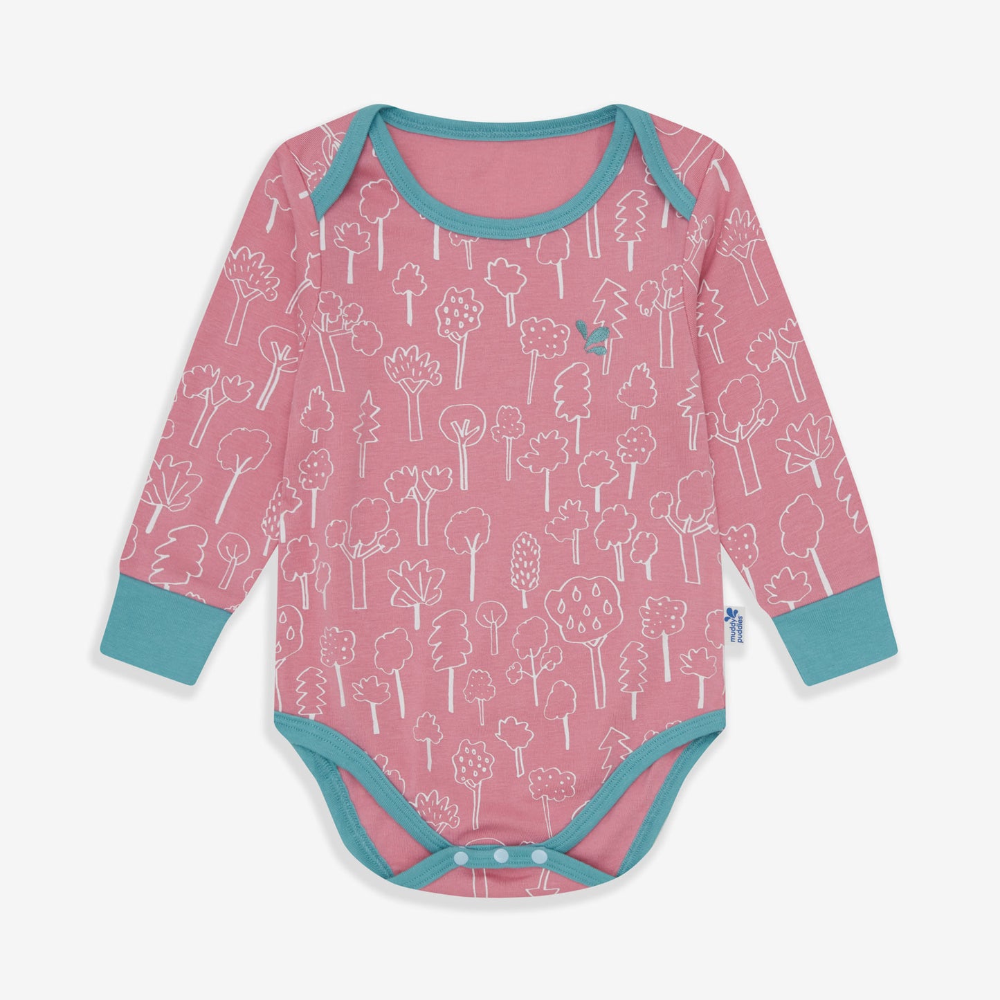 Thermal Baby Grow Pink Forest