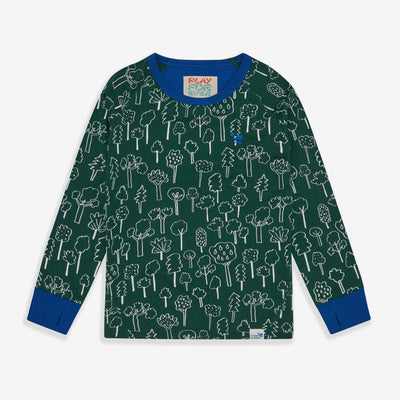 Kids Thermal Top Green Forest