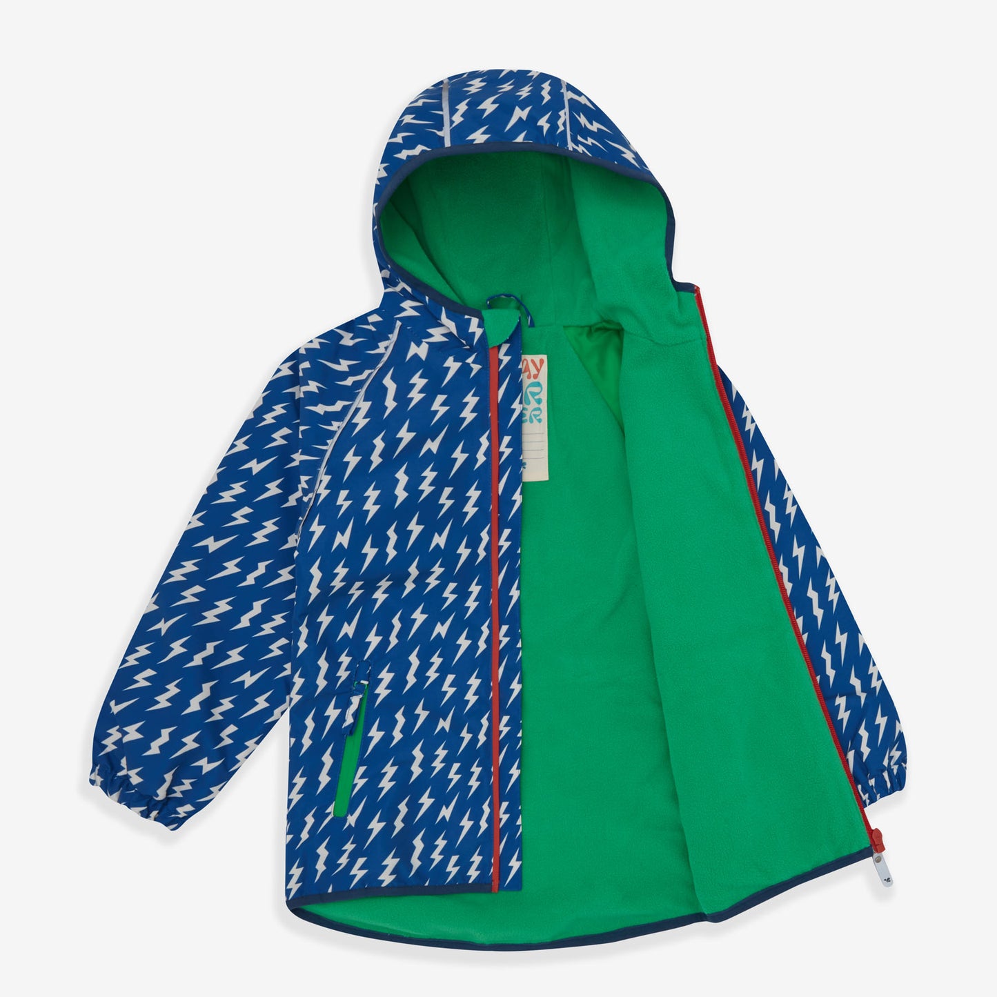 EcoSplash Waterproof Fleece Lined Jacket Blue Lightning