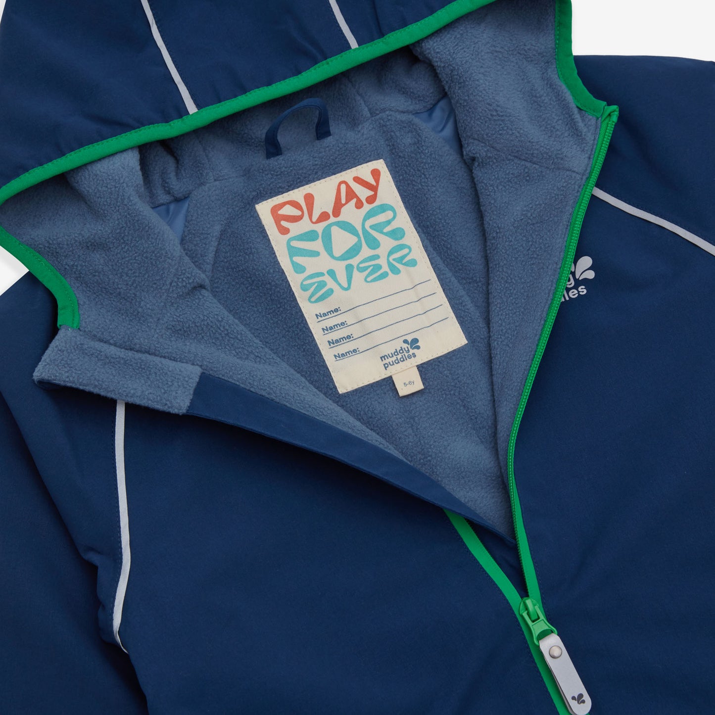 EcoSplash Waterproof Fleece Lined Jacket Navy