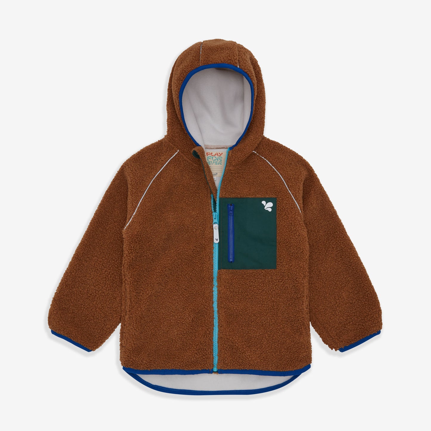 Borg Fleece Jacket Brown
