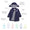 Puddleflex Waterproof Fleece Lined Jacket Navy showing key features such as detachable hood, fleece lining and waterproof fabric.