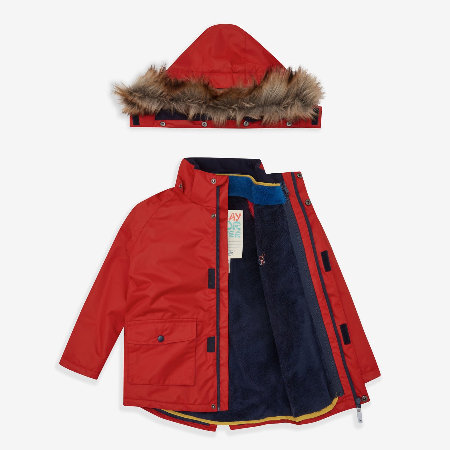3 in 1 Waterproof Parka Red