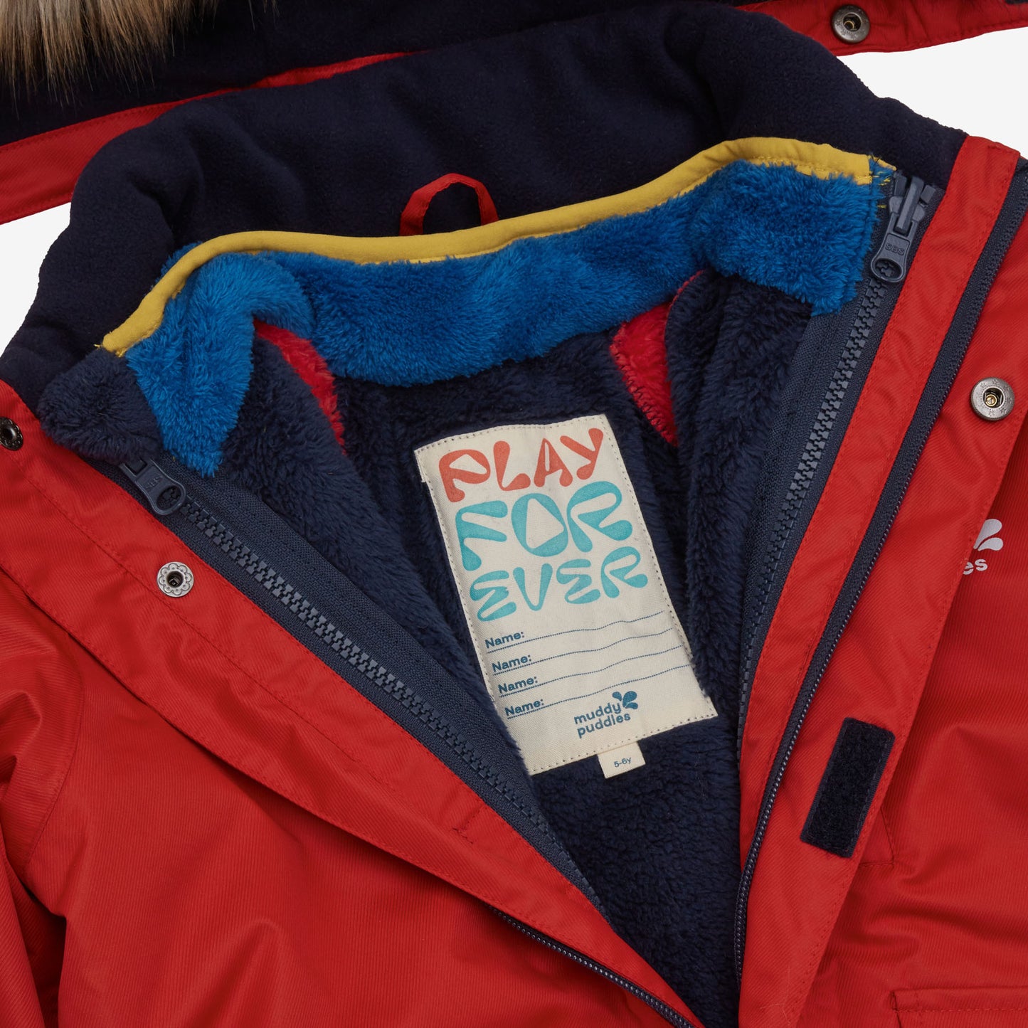 3 in 1 Waterproof Parka Red