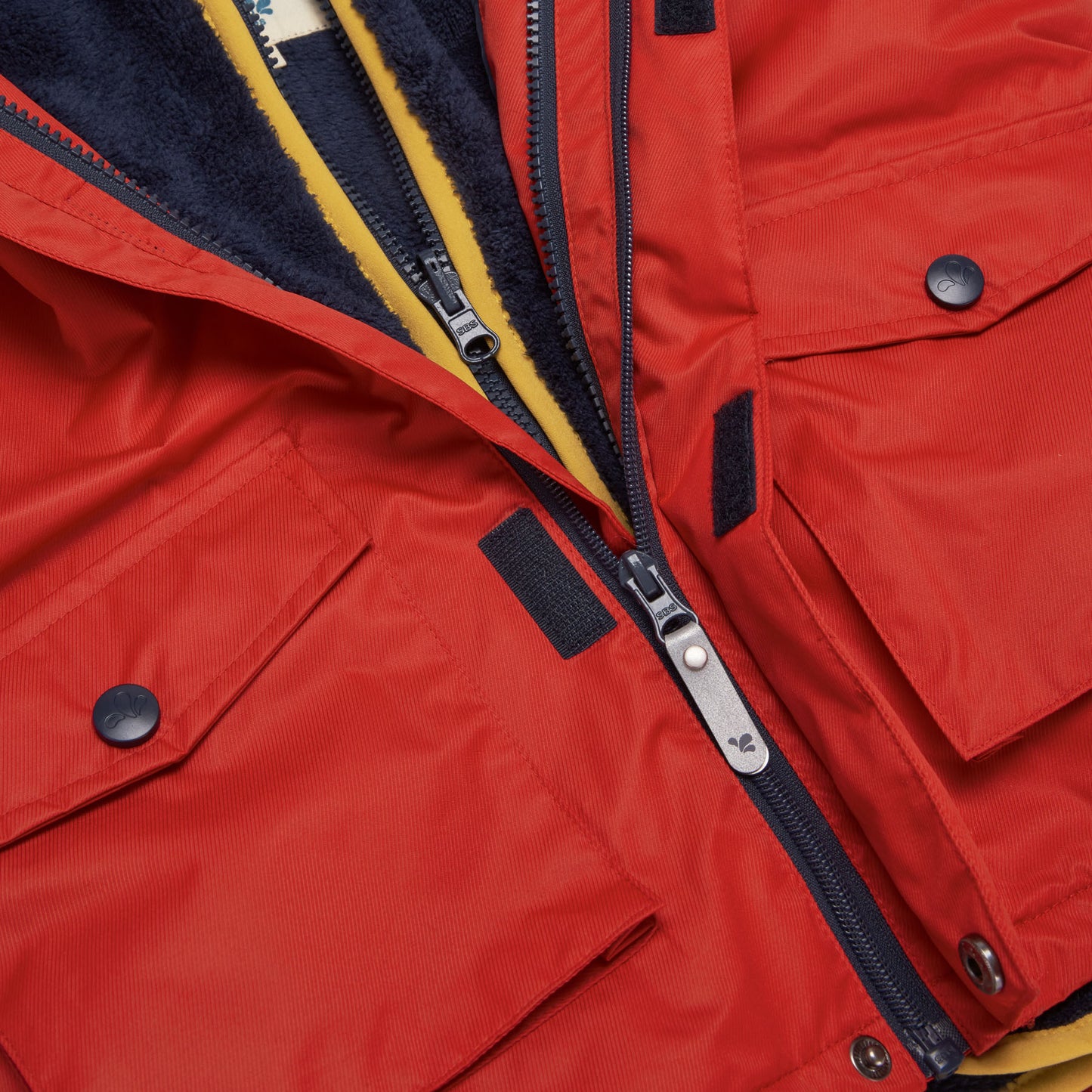 3 in 1 Waterproof Parka Red