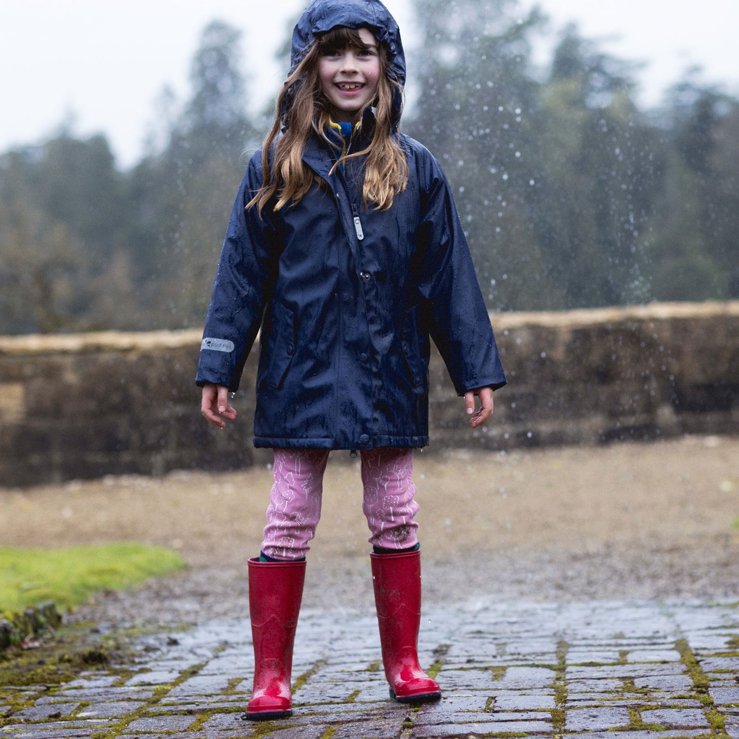 Puddleflex Waterproof Fleece Lined Jacket Navy