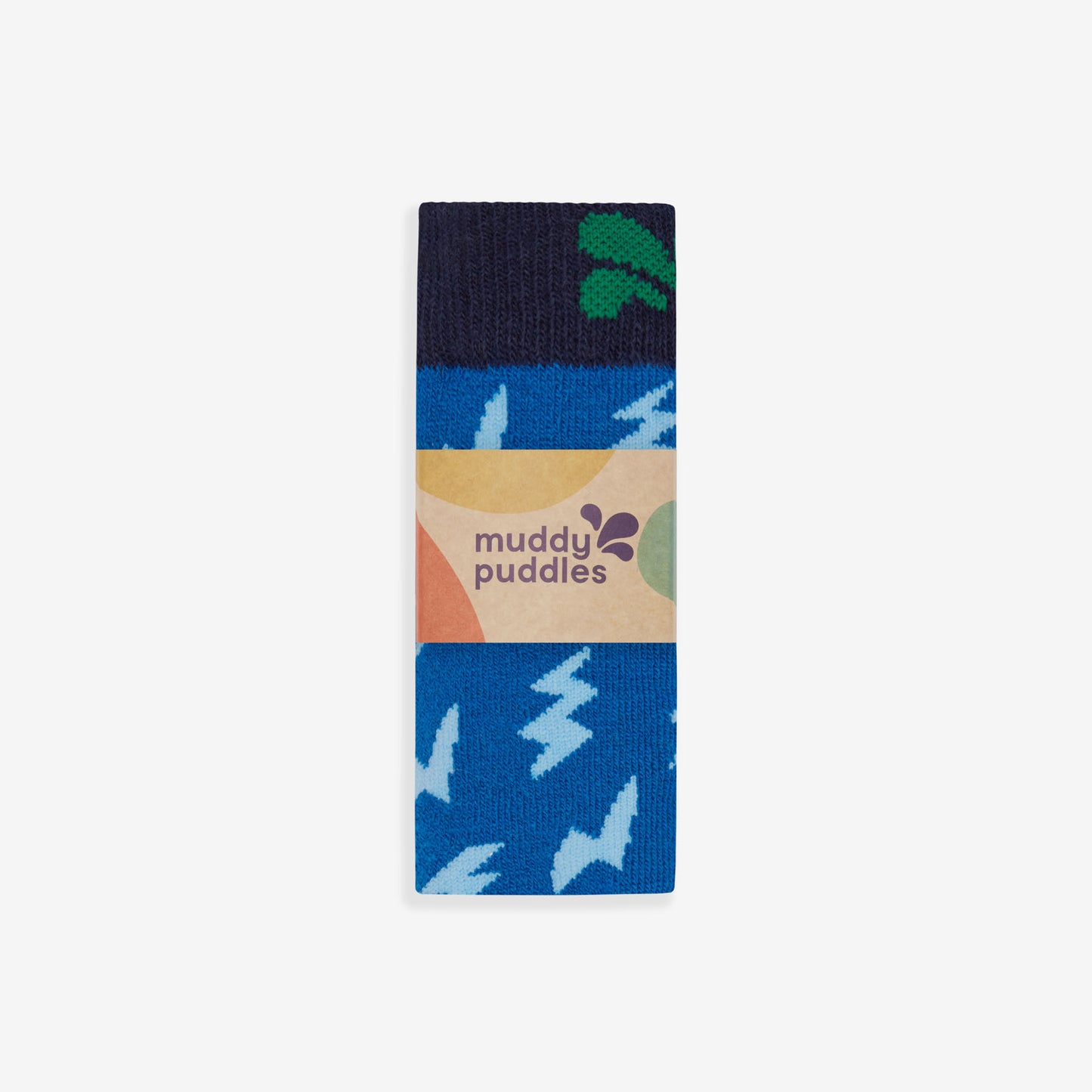 Puddlestomper Welly Socks Blue Lightning