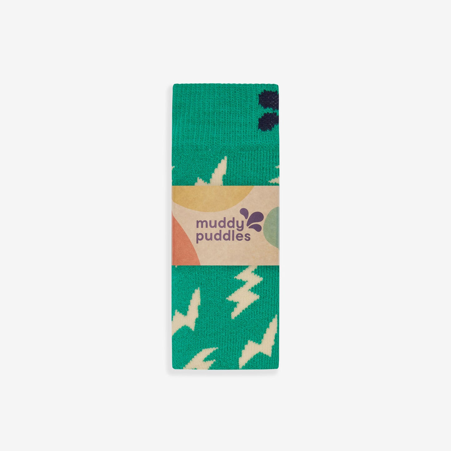 Puddlestomper Welly Socks Green Lightning