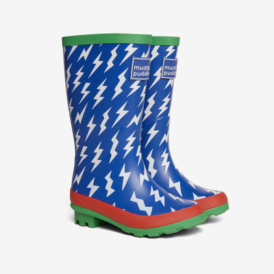 Puddlestomper Wellies Blue Lightning