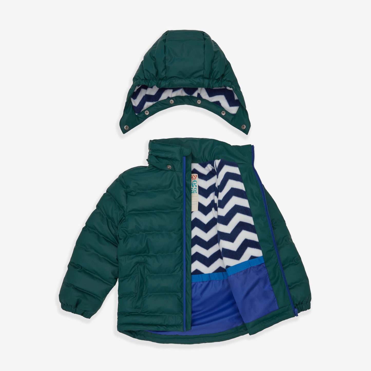 Waterproof Puffer Jacket Dark Green