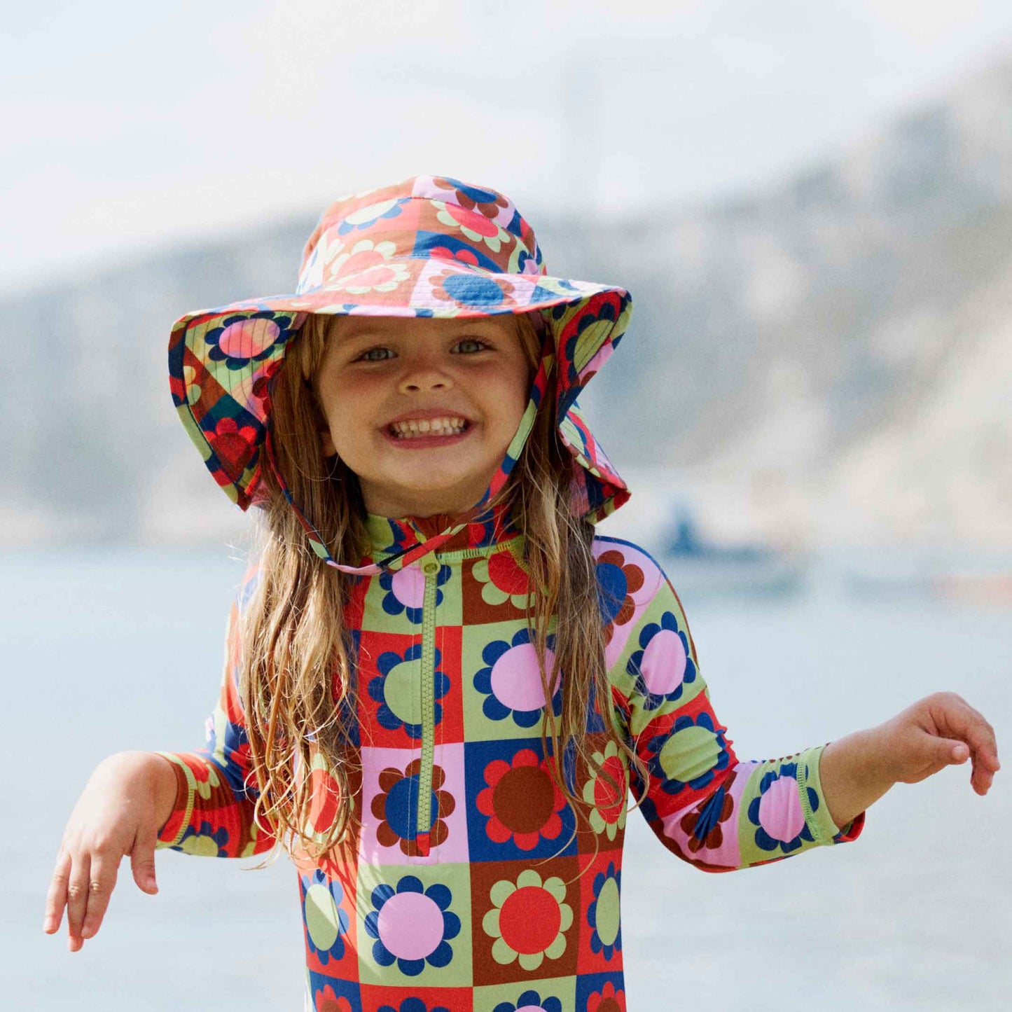 UV Protective Sunhat Multi Floral
