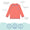 UV Protective Rash Vest Red, long sleeved and high necked for full sun protection. It's made from recycled fishing nets and is machine washable.