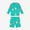 UV Protective Surf Set Green Ice Cream, a fun long sleeve top and shorts swimsuit set with an ice cream pattern.