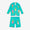 A UV Protective Surf Set in green with an ice cream pattern. The set includes a long-sleeve top and shorts.
