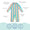 UV Protective Surf Suit Multi Stripe, a colourful striped one-piece swimsuit with long sleeves and sun protection details.