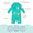 UV Protective Surf Suit Green Ice Cream with high neck, long sleeves, zip back, recycled material, quick dry fabric and added stretch.