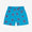 Blue UV Protective Swim Shorts with a starfish pattern. The shorts have an elastic waistband and a pocket on the right side.