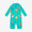 UV Protective Surf Suit Green Ice Cream: A teal surf suit with long sleeves and a repeating pattern of colourful cartoon ice creams.