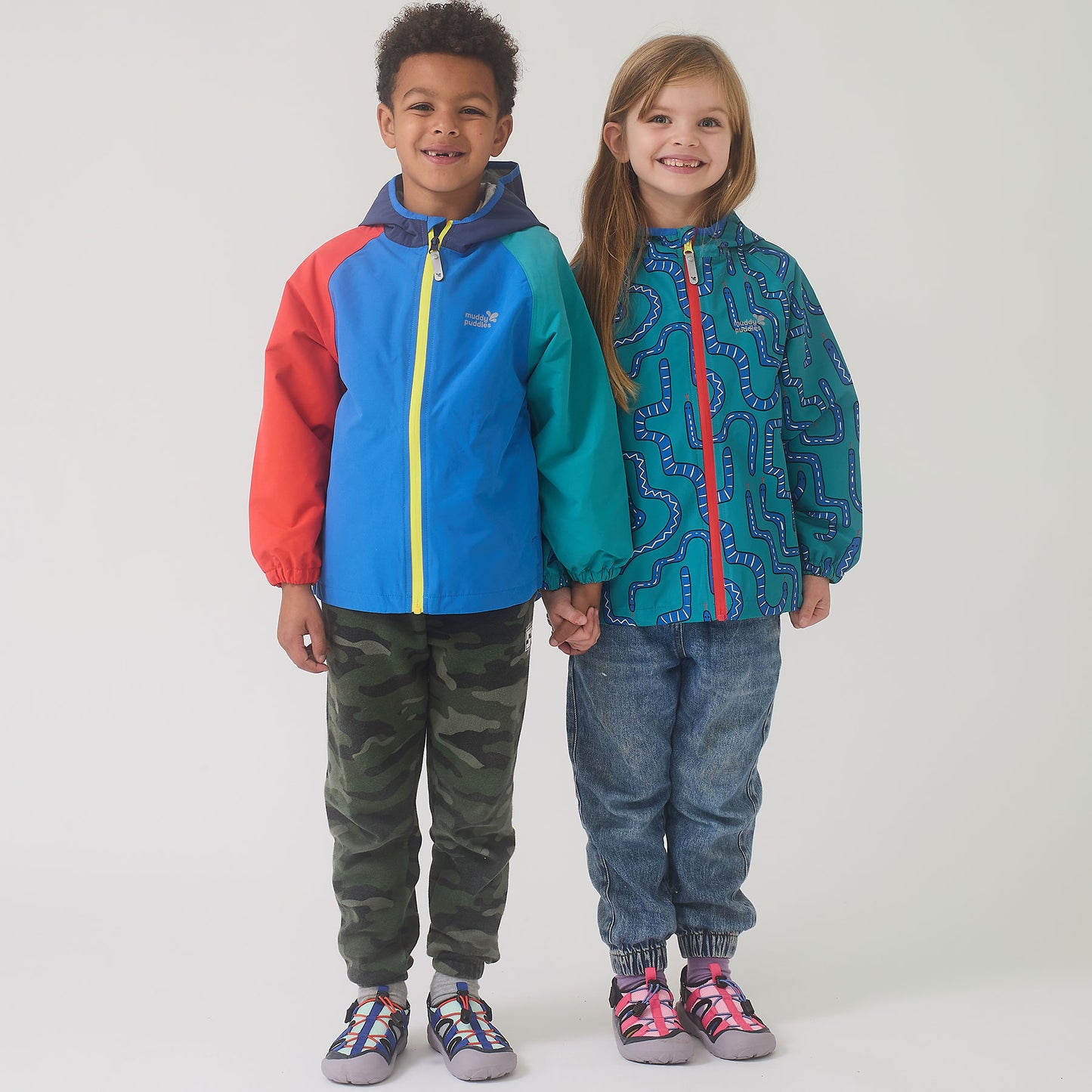 EcoLight Lightweight Waterproof Jacket Blue Colourblock