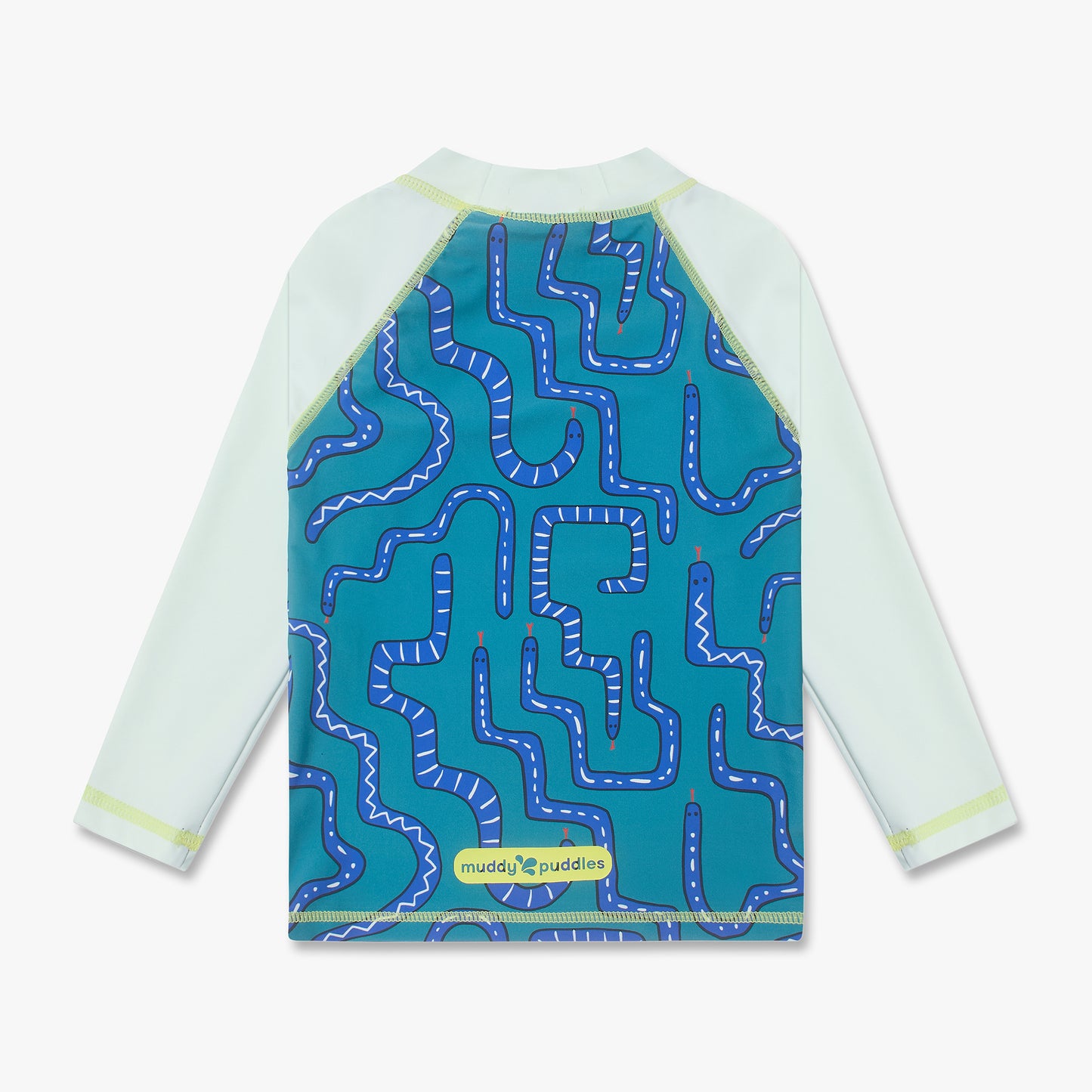 UV Protective Rash Vest Green Snake