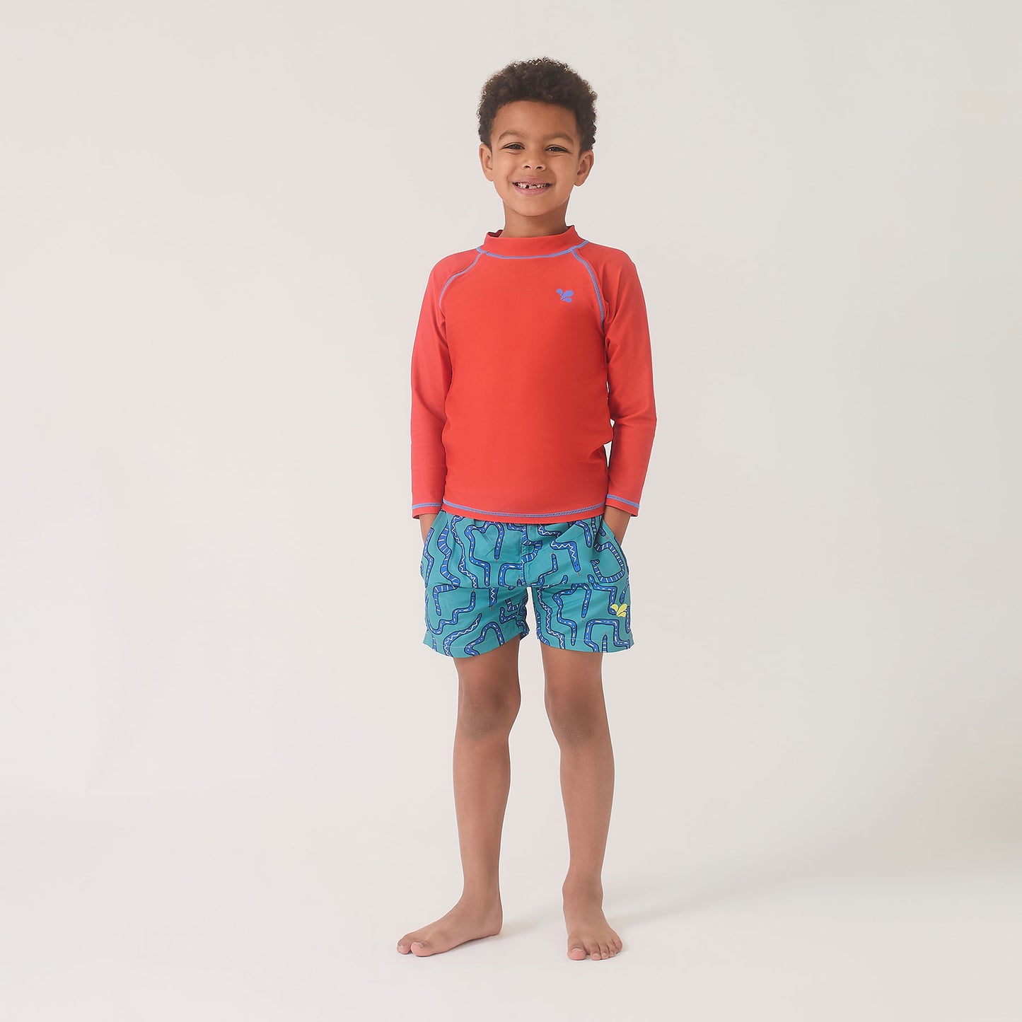UV Protective Rash Vest Red