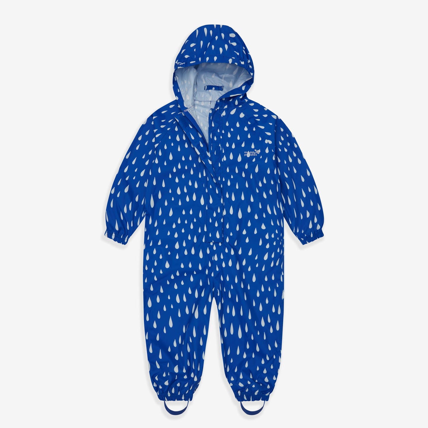 Essentials Waterproof Puddle Suit Blue Raindrop