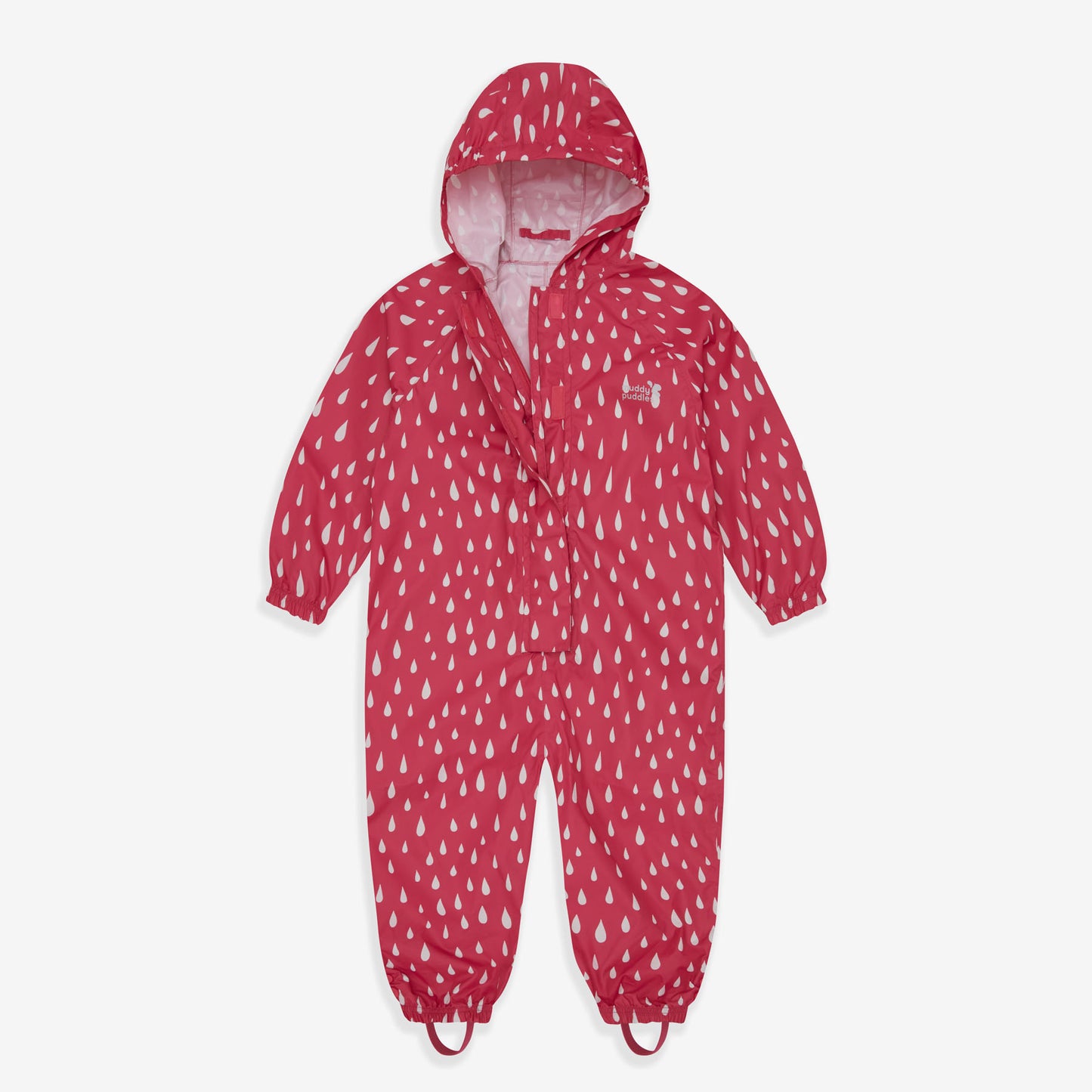 Essentials Waterproof Puddle Suit Pink Raindrop