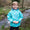 EcoLight Lightweight Waterproof Jacket Green Raindrops