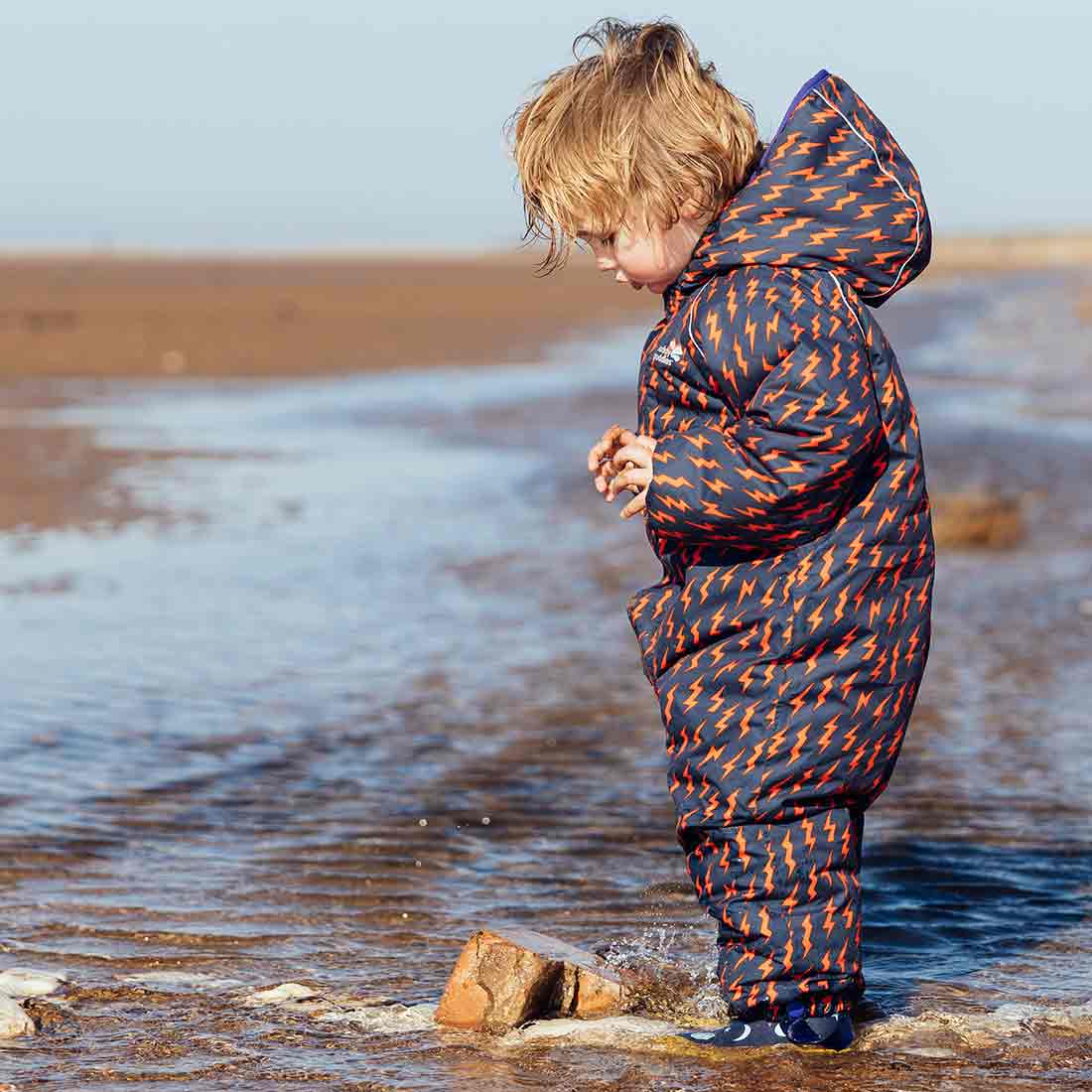 EcoWarm Waterproof Puddle Suit Navy