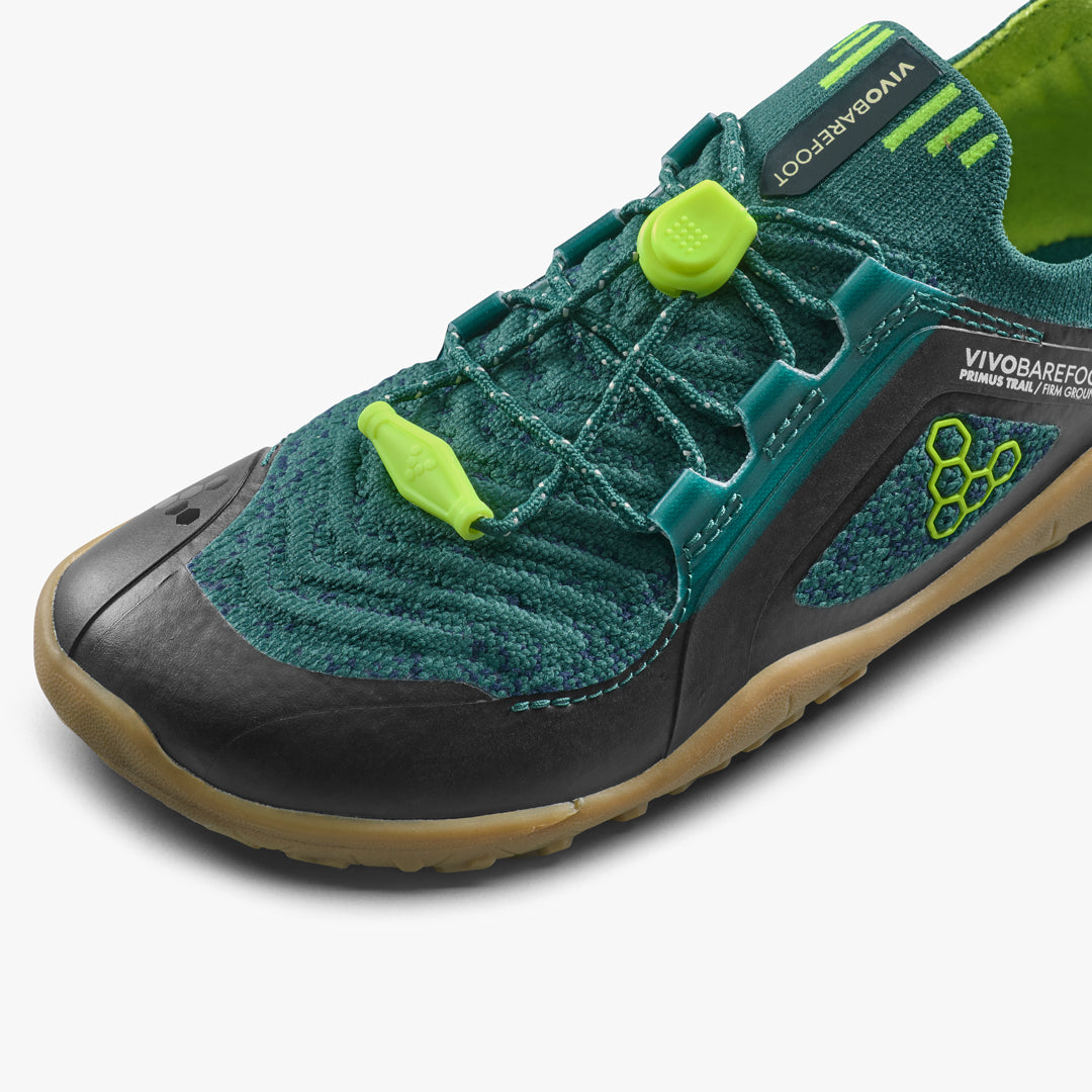 Vivobarefoot Primus Trail Knit FG Shoes June Bug Green