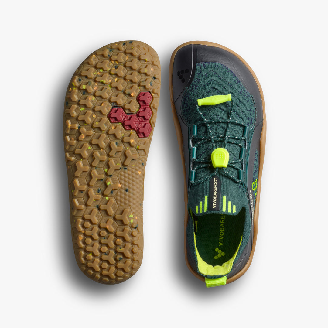 Vivobarefoot Primus Trail Knit FG Shoes June Bug Green