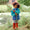 EcoLight Lightweight Waterproof Jacket Blue Colourblock