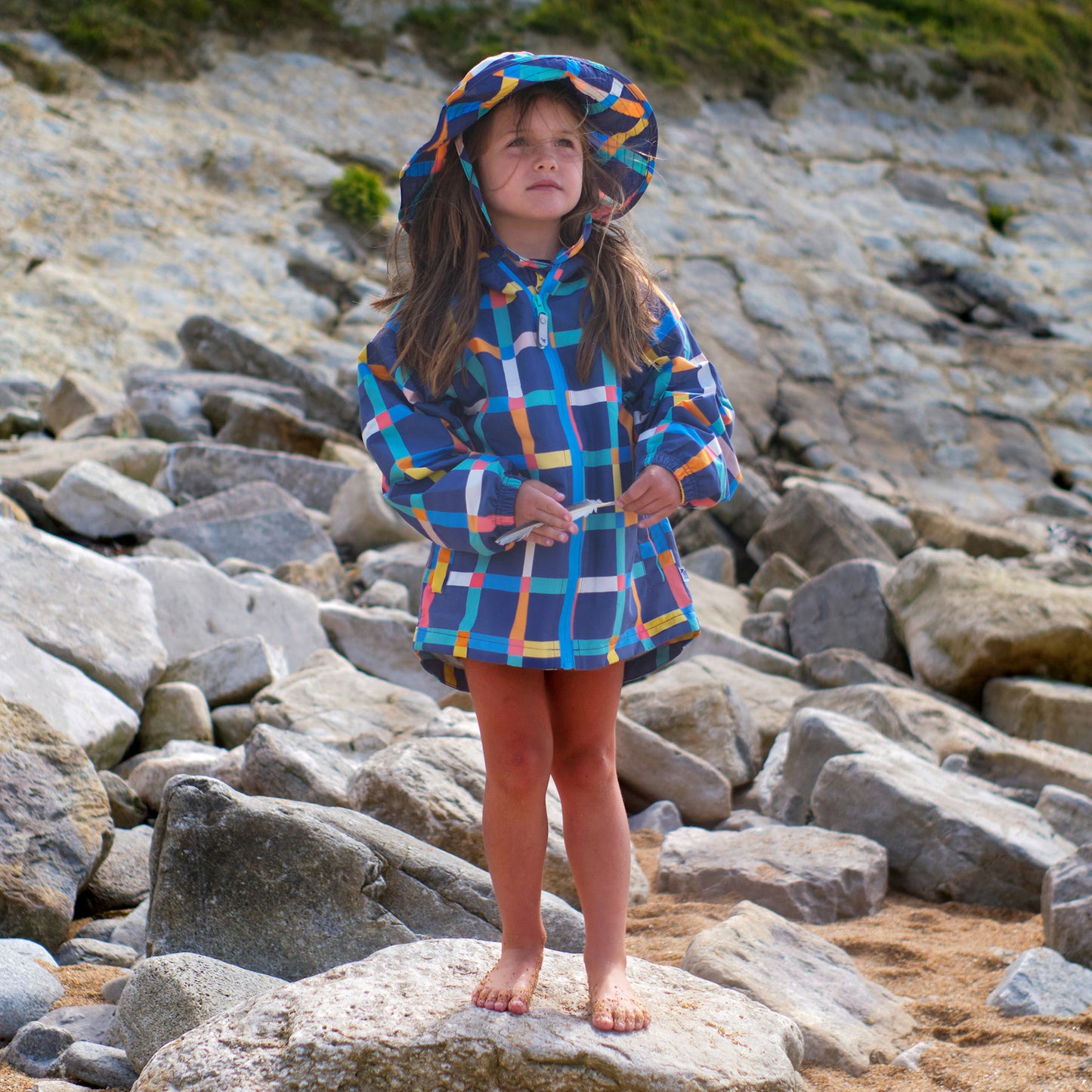 EcoLight Lightweight Waterproof Jacket Multi Check