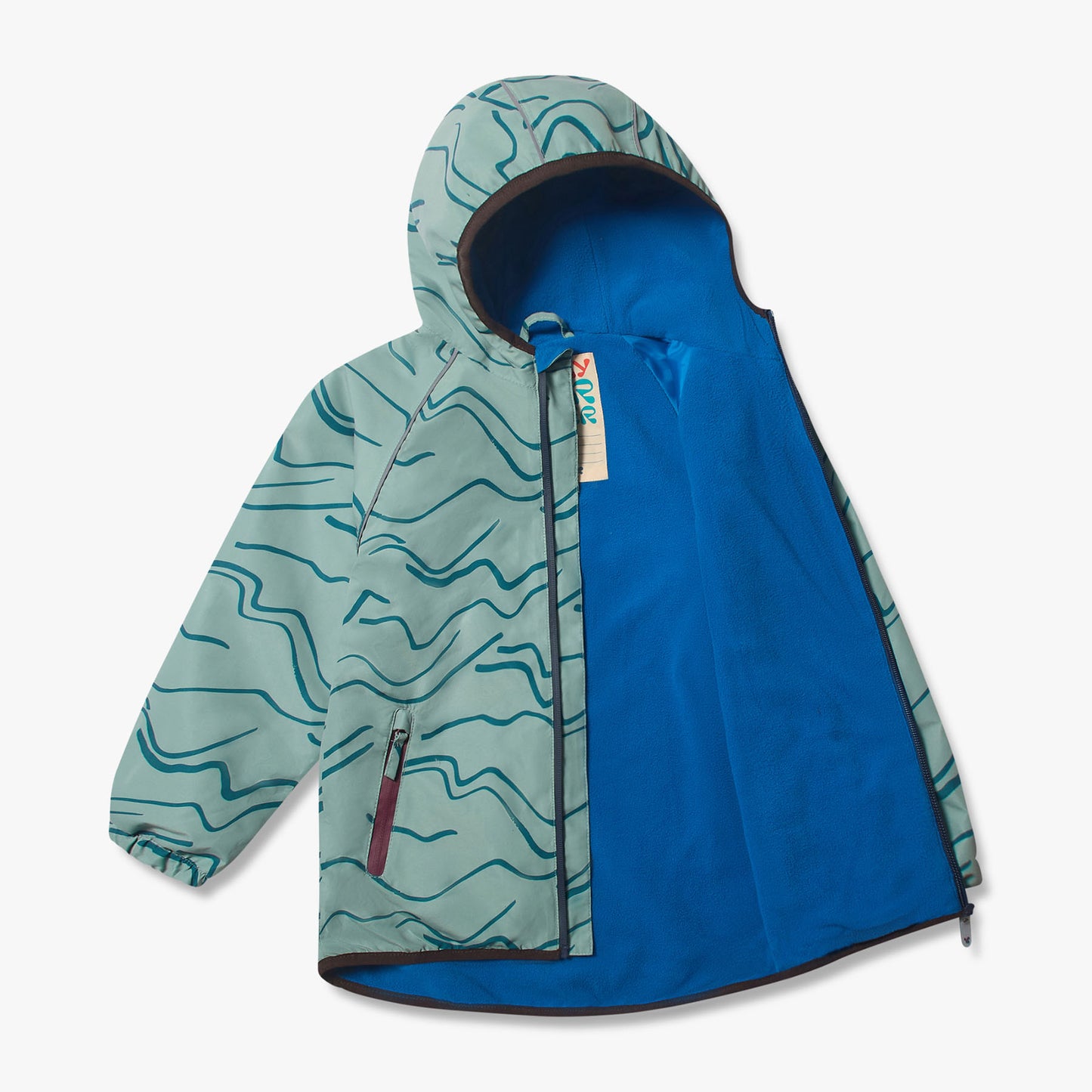 EcoSplash Fleece Lined Waterproof Jacket Green